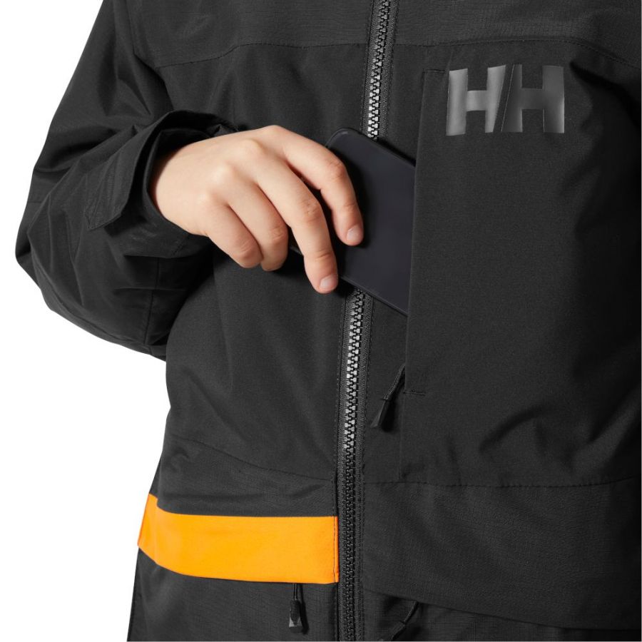 Casaco de esqui Helly Hansen Summit 2.0, júnior, preto