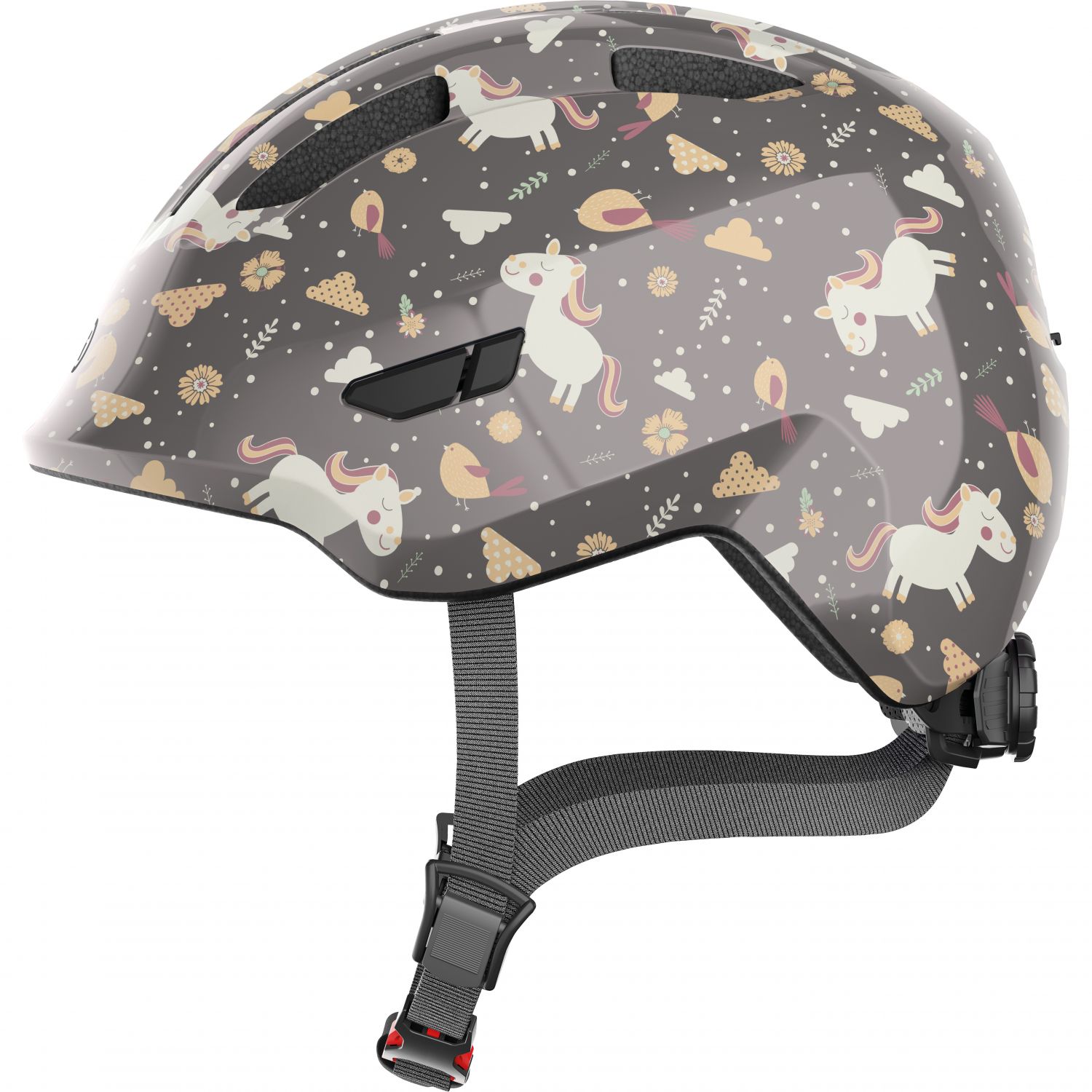 Cască de bicicletă Abus Smiley 3.0, junior, cal gri