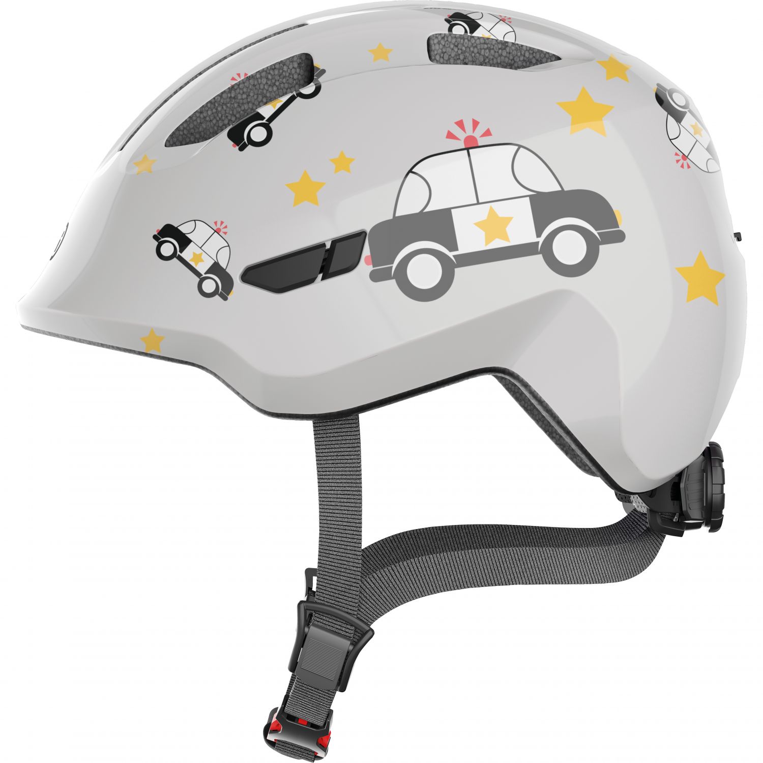 Cască de bicicletă Abus Smiley 3.0, junior, gri poliție