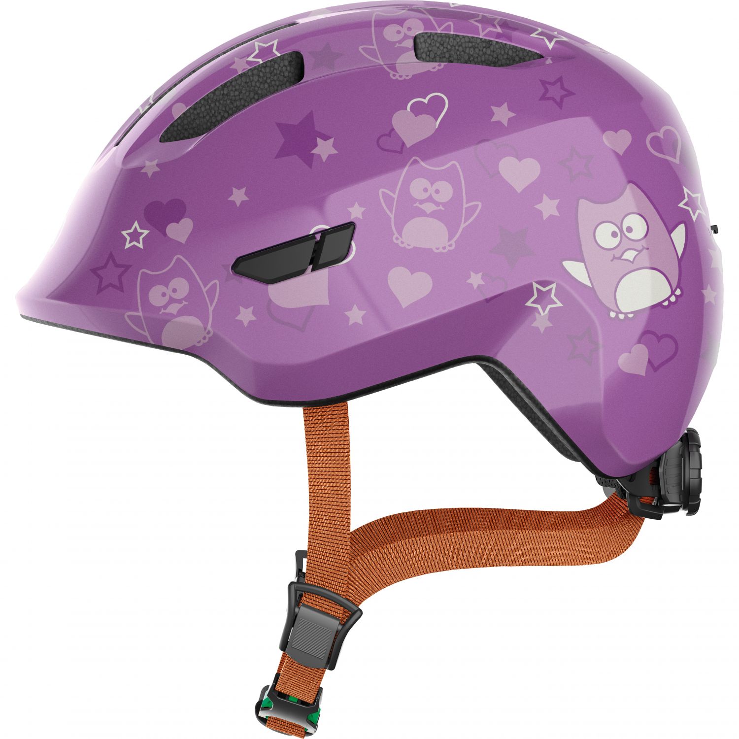 Cască de bicicletă Abus Smiley 3.0, junior, stea violet