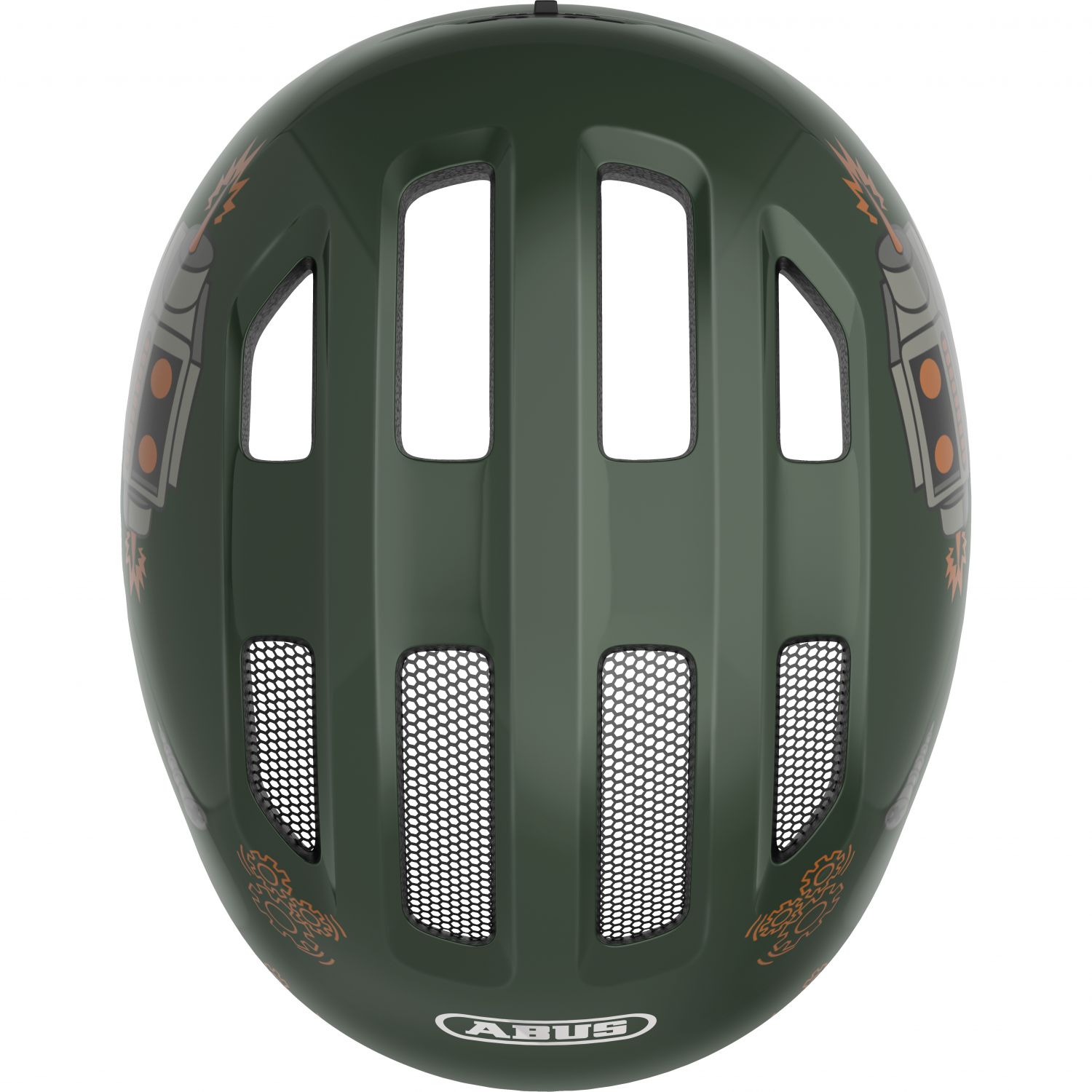 Cască de bicicletă Abus Smiley 3.0, junior, verde robo