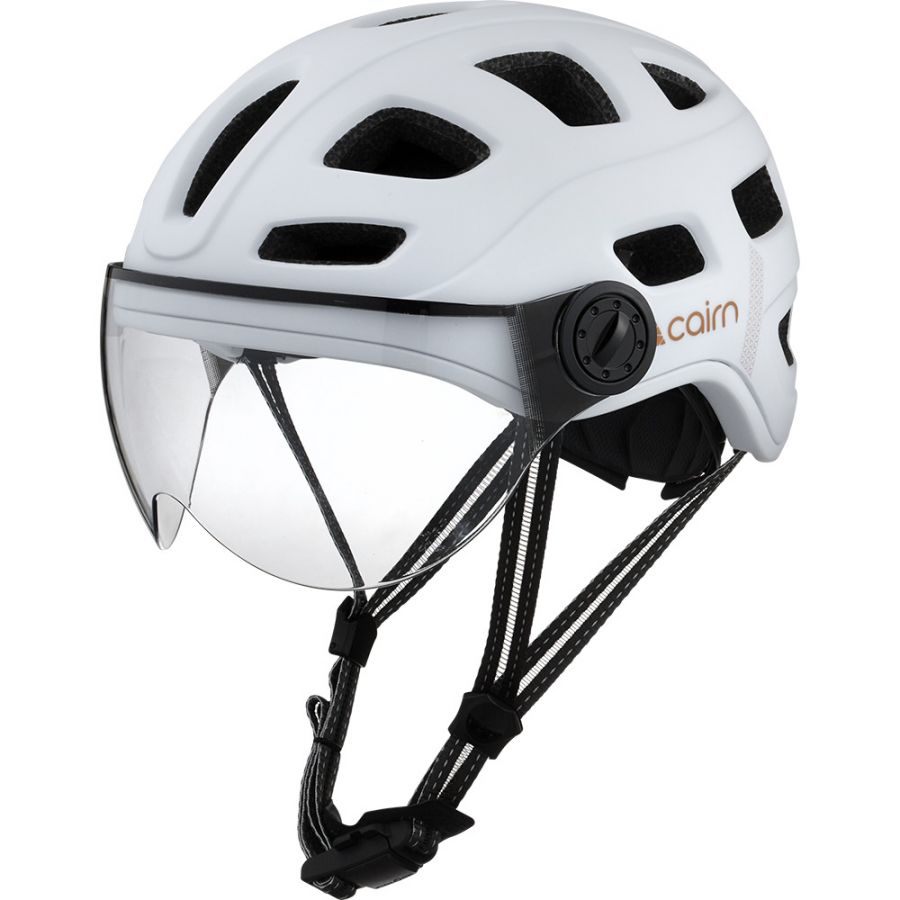 Cască de bicicletă Cairn Quartz Visor, albă