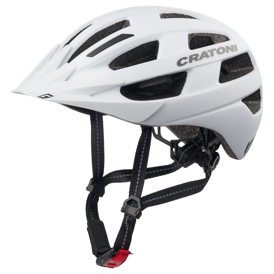 Cască de bicicletă Cratoni Velo-X, alb mat