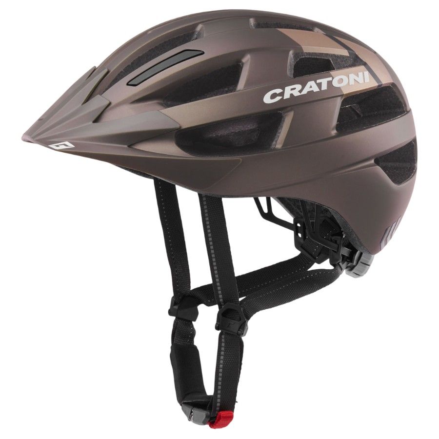 Cască de bicicletă Cratoni Velo-X, maro mat
