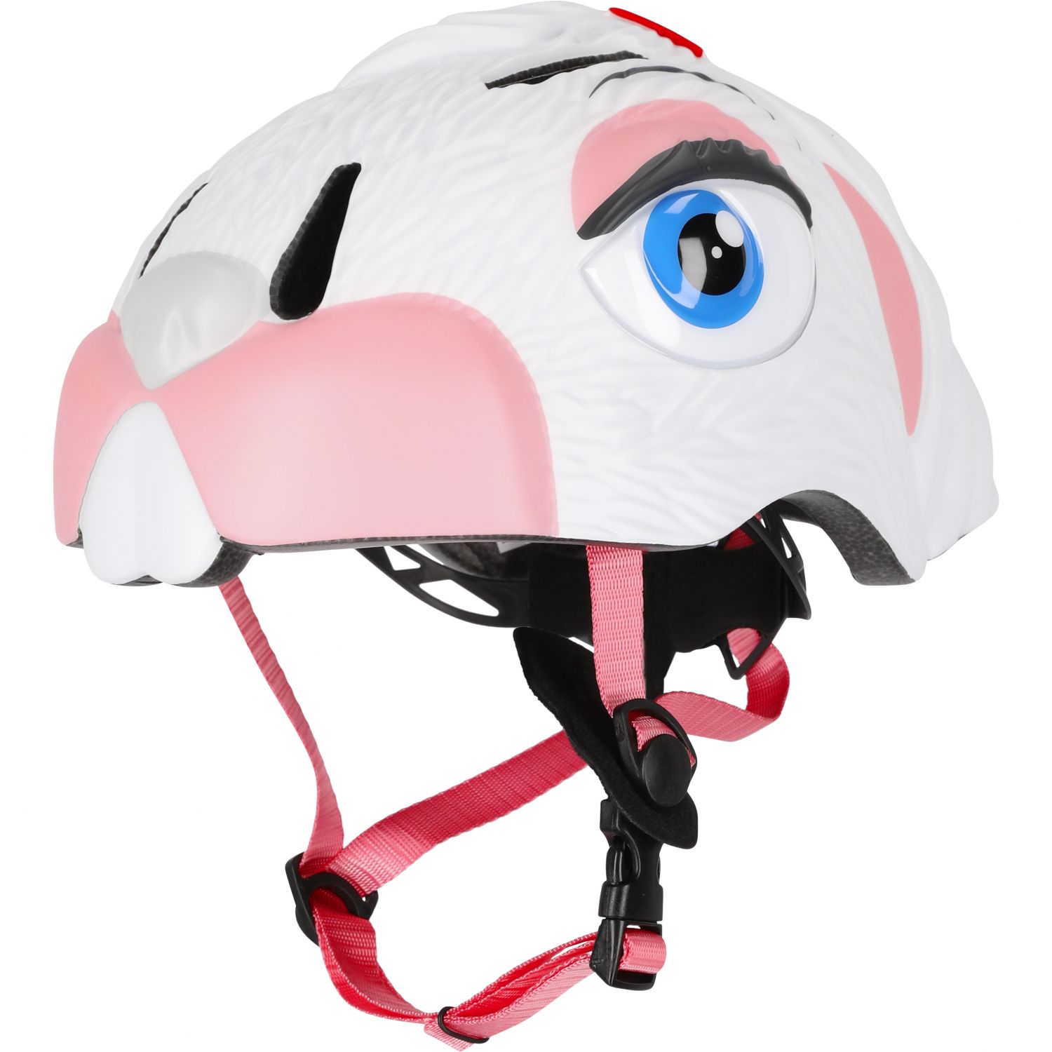 Cască de bicicletă Crazy Safety Bunny, junior, alb