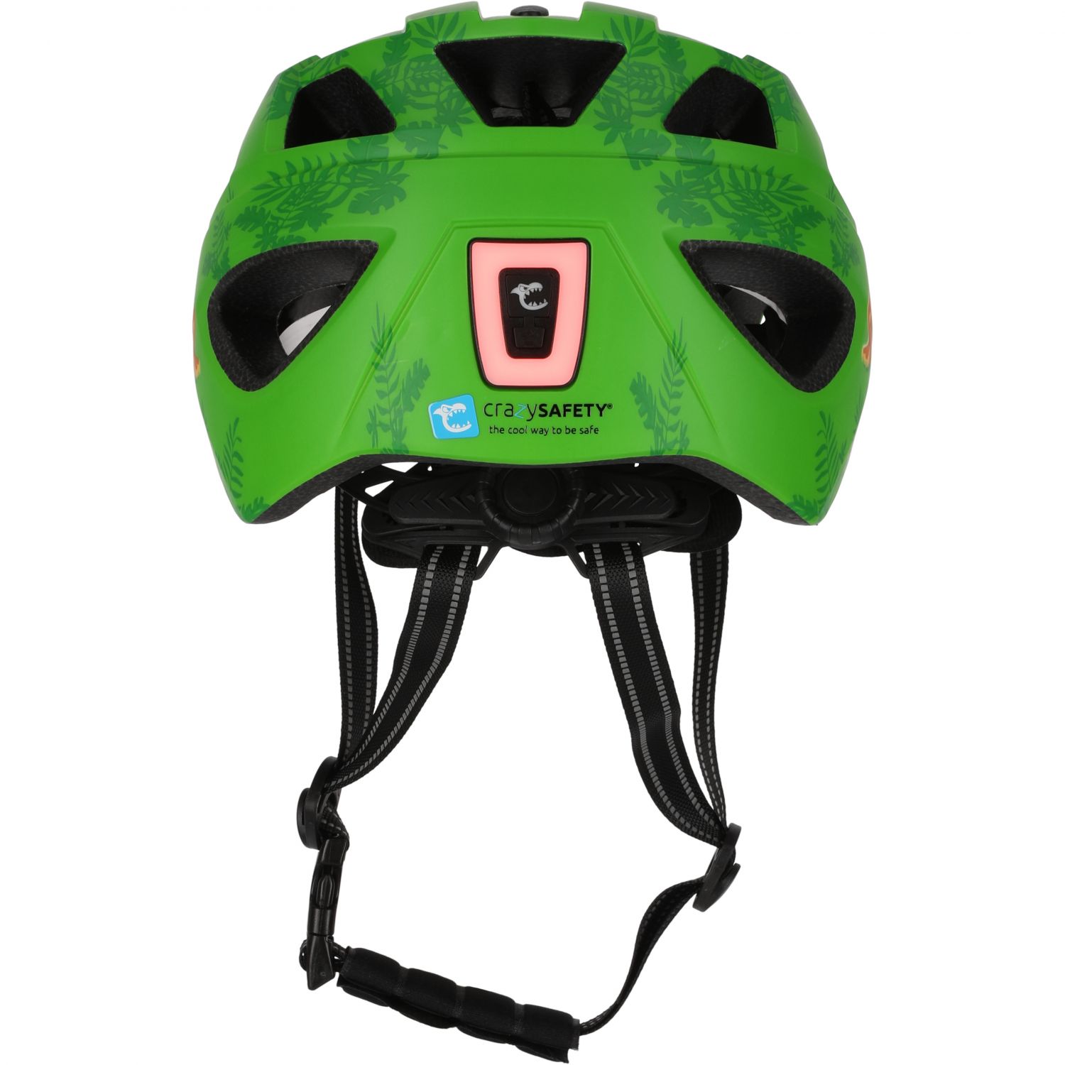 Cască de bicicletă Crazy Safety Cool Cute, junior, verde