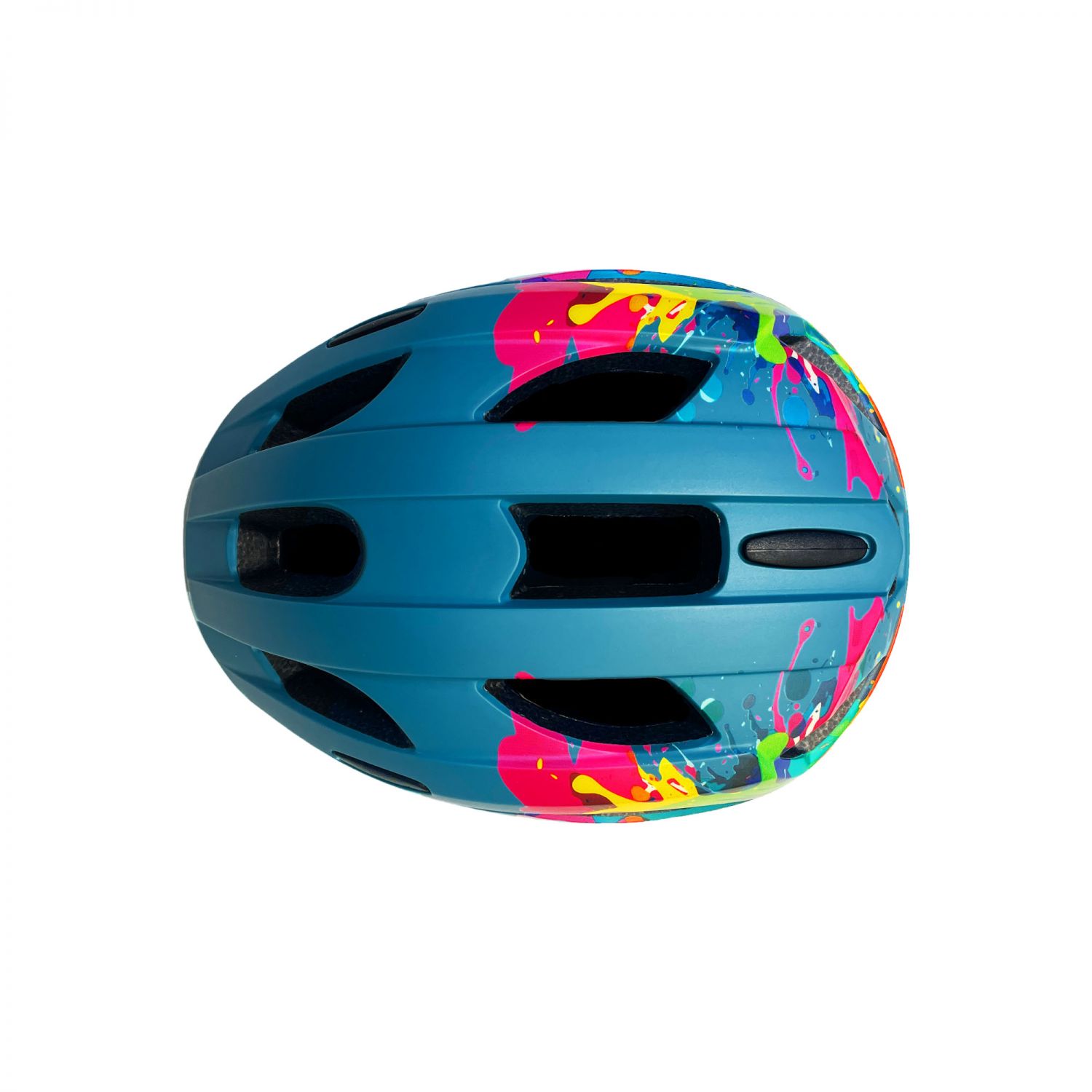 Cască de bicicletă Crazy Safety Cool Splash, junior, albastru