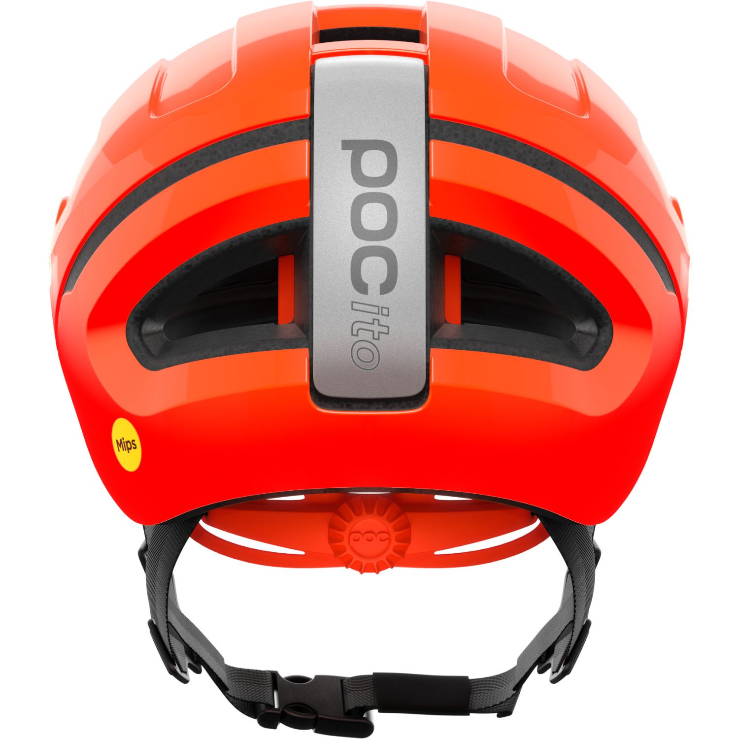 Cască de bicicletă POCito Omne MIPS, junior, portocaliu fluorescent