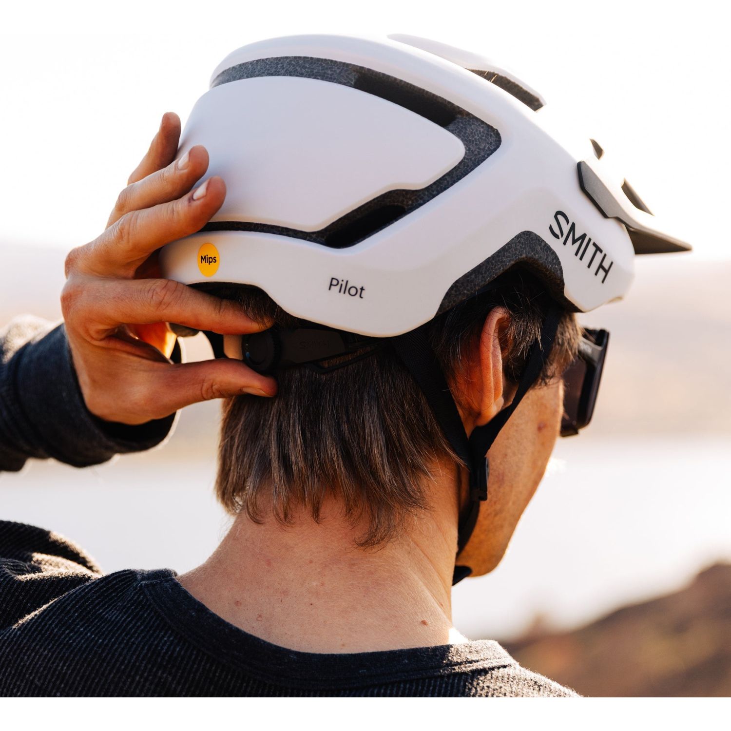 Cască de bicicletă Smith Pilot Mips, albă