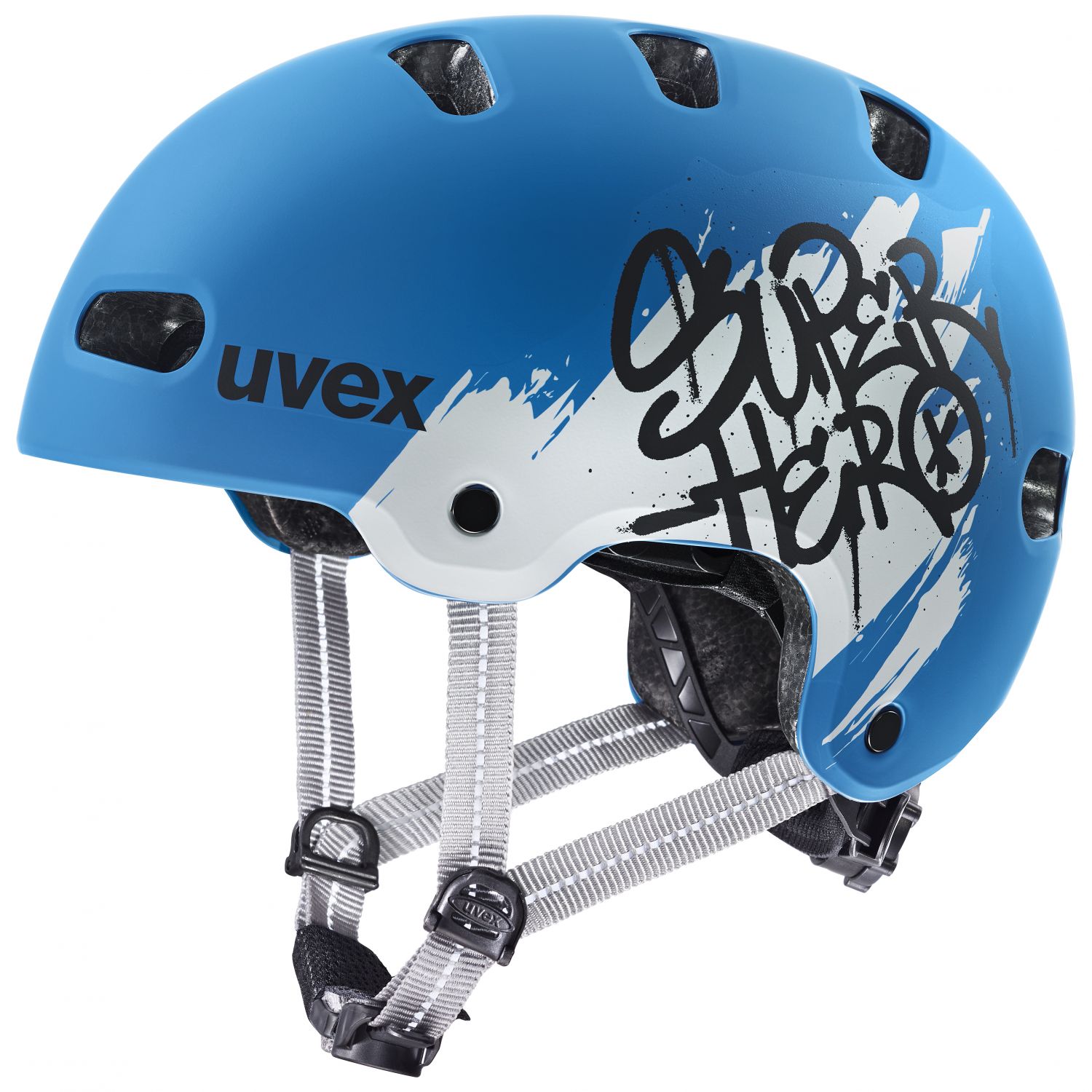 Cască de bicicletă Uvex Kid 4 Style, junior, albastră