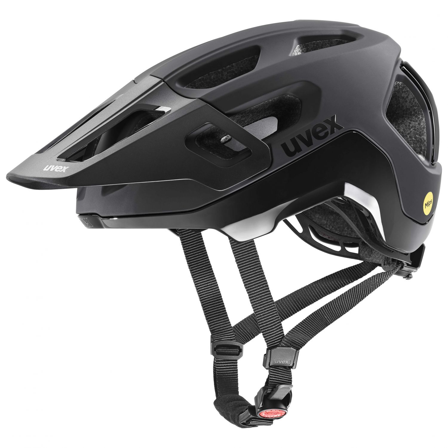 Cască de bicicletă Uvex react MIPS, neagră