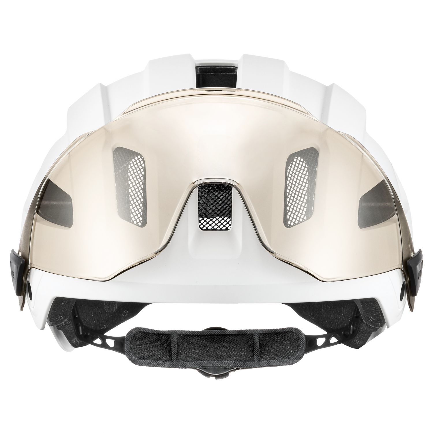 Cască de bicicletă Uvex Stride Visor, albă