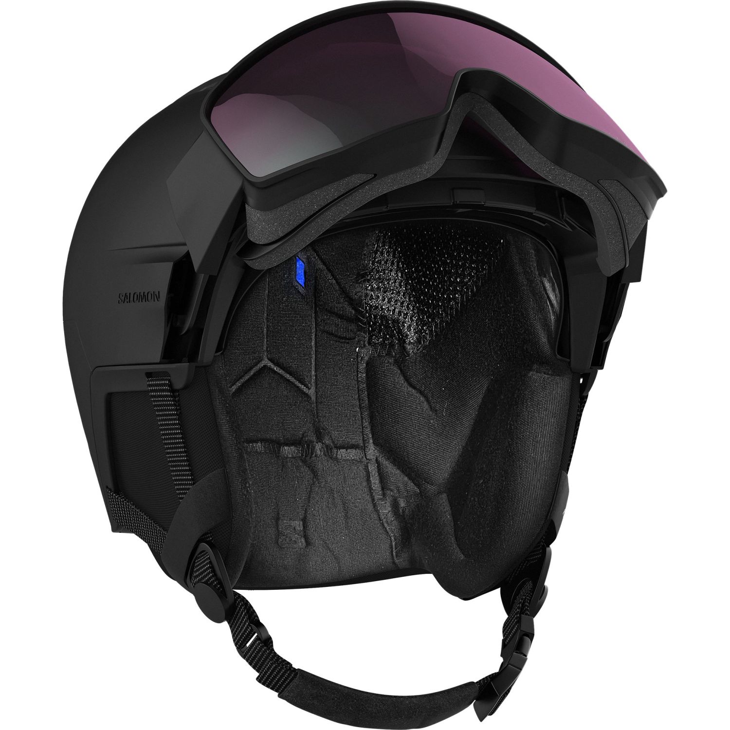 Cască de schi Salomon Driver Pro Sigma cu vizieră, neagră