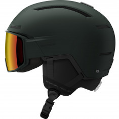 Cască de schi Salomon Driver Pro Sigma cu vizieră, verde închis