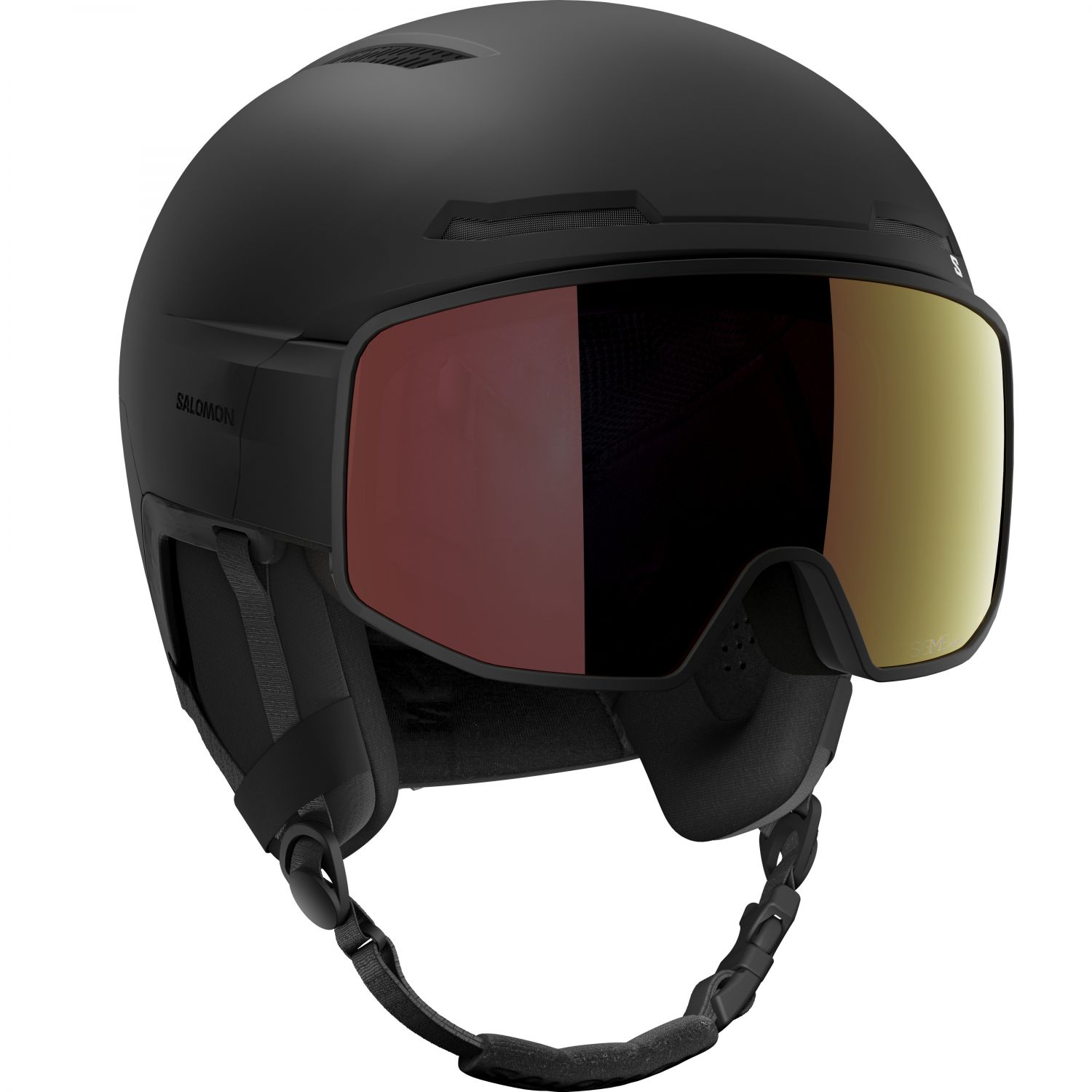 Cască de schi Salomon Driver Pro Sigphoto MIPS cu vizieră, neagră