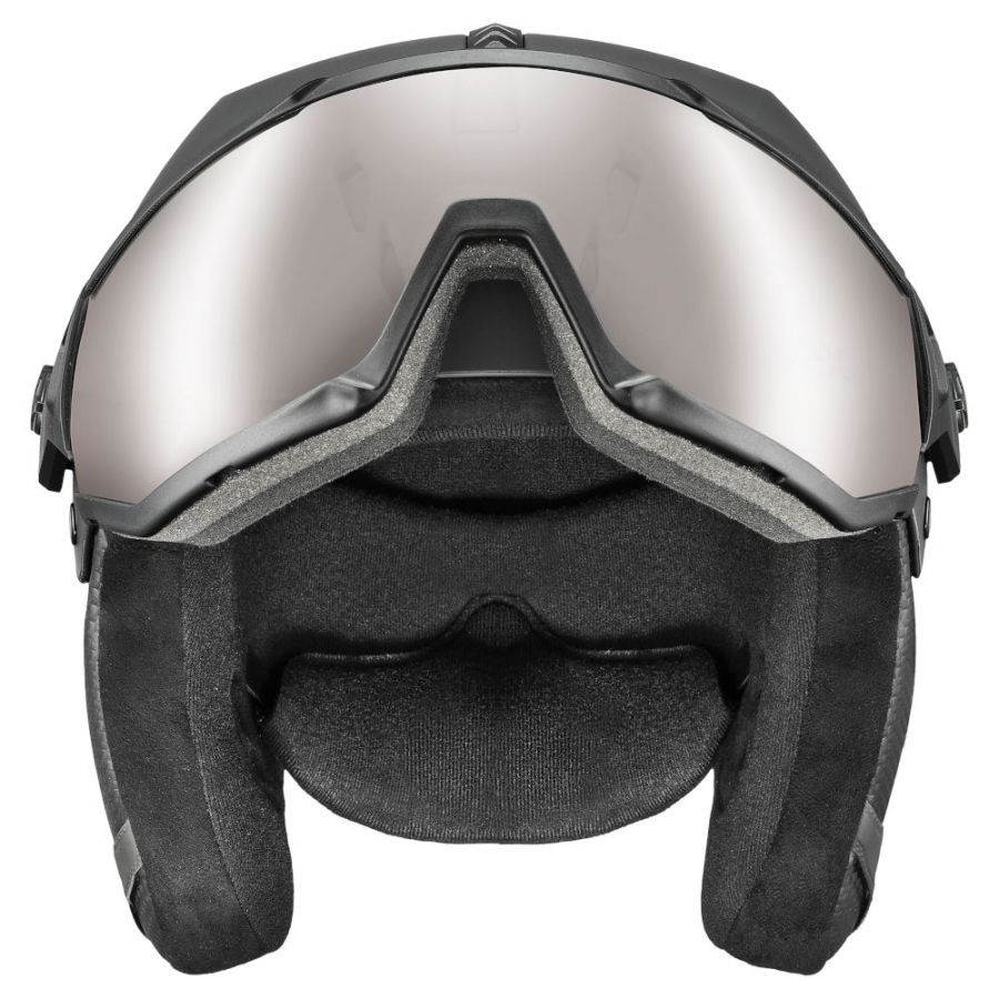 Cască de schi Uvex Instinct Visor Pro V cu vizieră, neagră