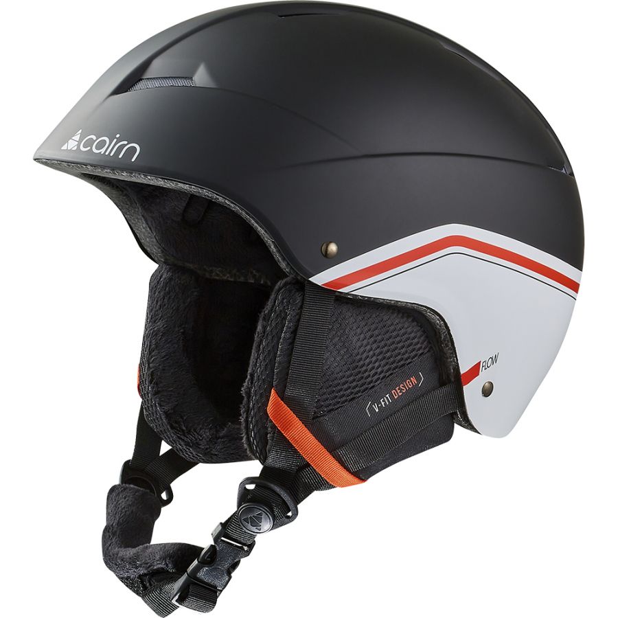 Casco da sci Cairn Flow, nero opaco racing