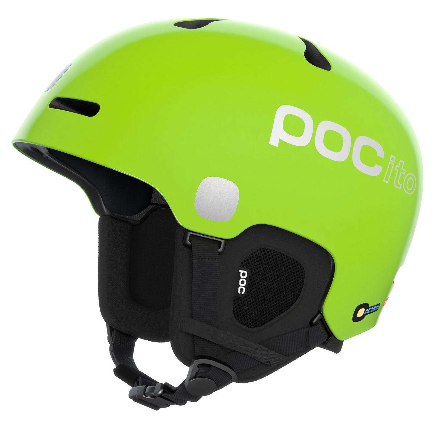 Casco de esquí POCito Fornix MIPS, junior, amarillo/verde fluorescente