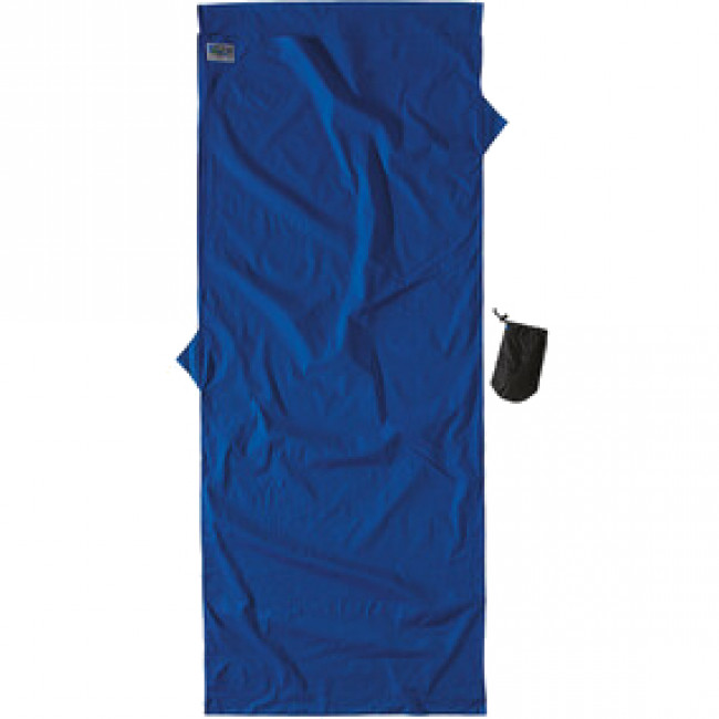 Cearșaf de călătorie Cocoon, 100% bumbac, Sac de dormit, albastru ultramarin