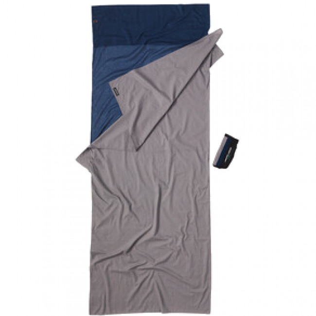 Cearșaf de voiaj Cocoon, 100% bumbac, Sac de dormit, tuareg/elephant gri