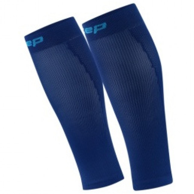 CEP Core Run 5.0, manga de compressão, homem, azul escuro