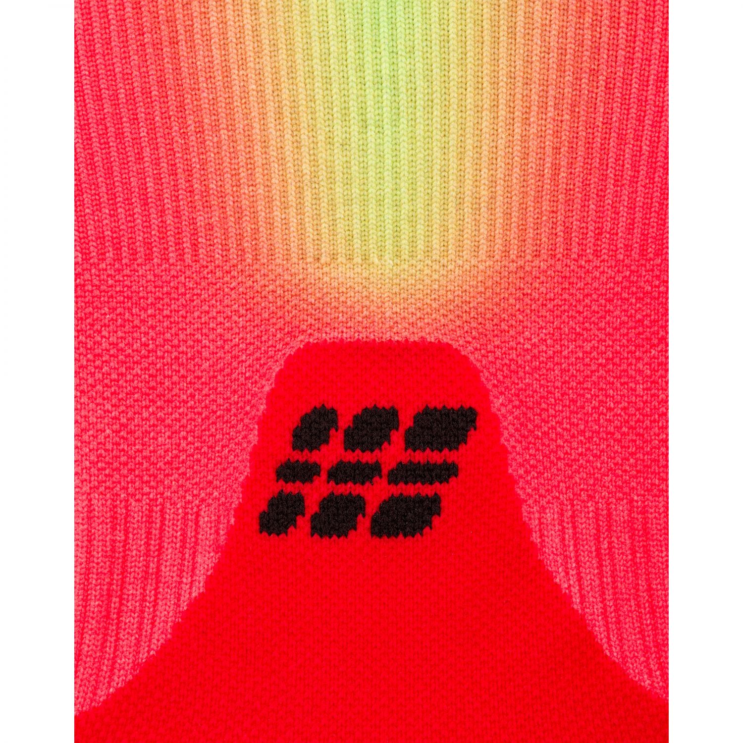 CEP Core Run EDT. GRADIENT Socks Mid Cut 5.0, bežecké ponožky, pánske, červená/limetková