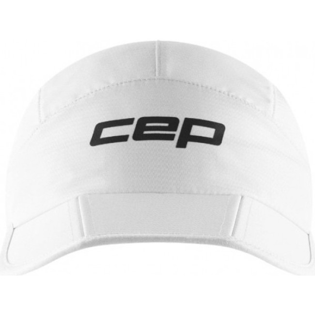 CEP Core Run Foldable Cap, gorra de correr, blanco