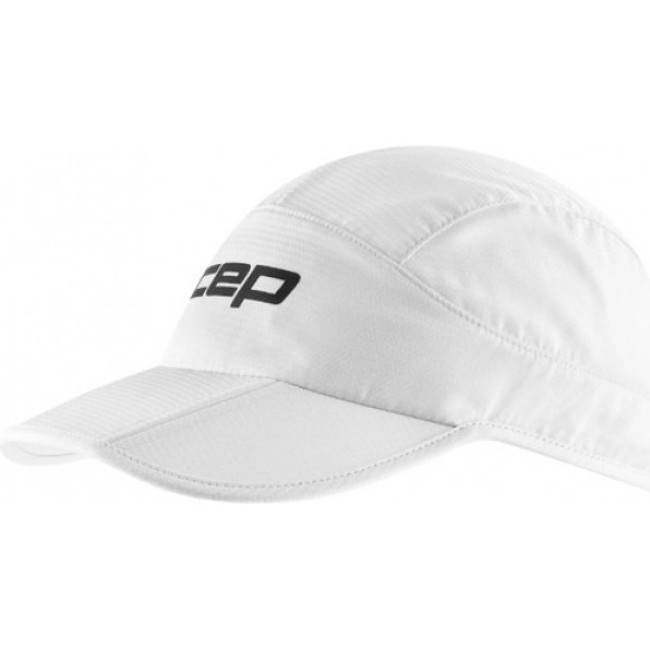 CEP Core Run Foldable Cap, løbekasket, hvid