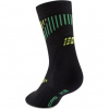 CEP Core Run Merino Socks Mid Cut 3.0, chaussettes de running, femme, noir