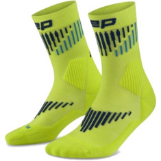 CEP Core Run Merino Socks Mid Cut 3.0, skarpety biegowe, damskie, ?ó?ty