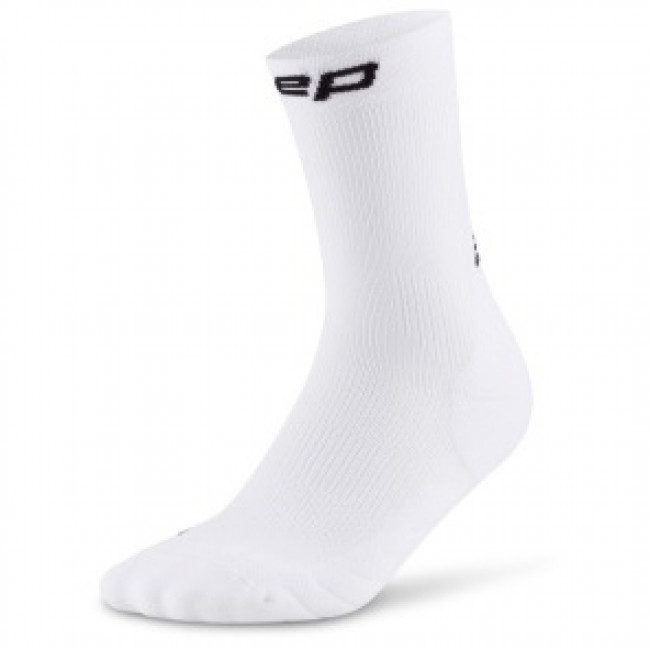 CEP Core Run Socks Mid Cut 5.0, bežecké ponožky, dámske, biele