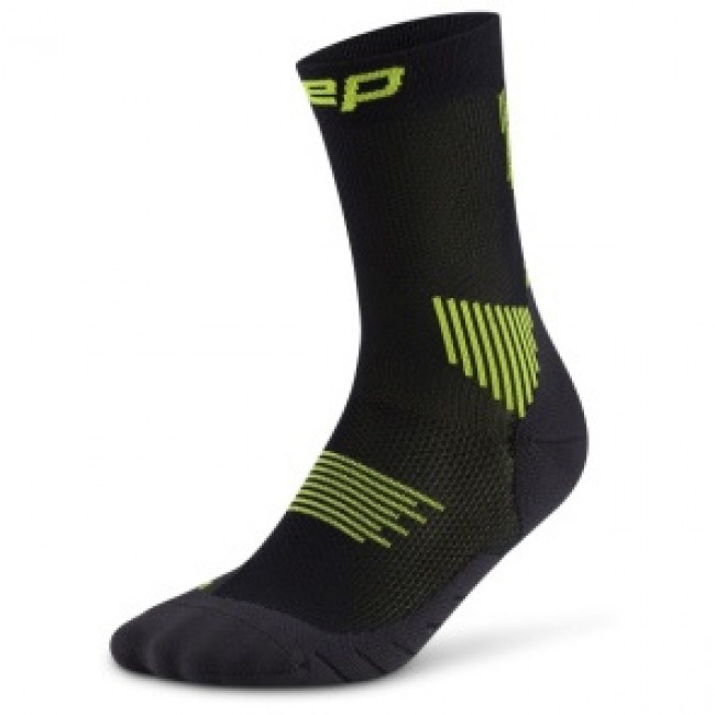 CEP Core Run Socks Mid Cut 5.0, bežecké ponožky, dámske, čierna/zelená