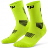 CEP Core Run Socks Mid Cut 5.0, bežecké ponožky, dámske, limetkové