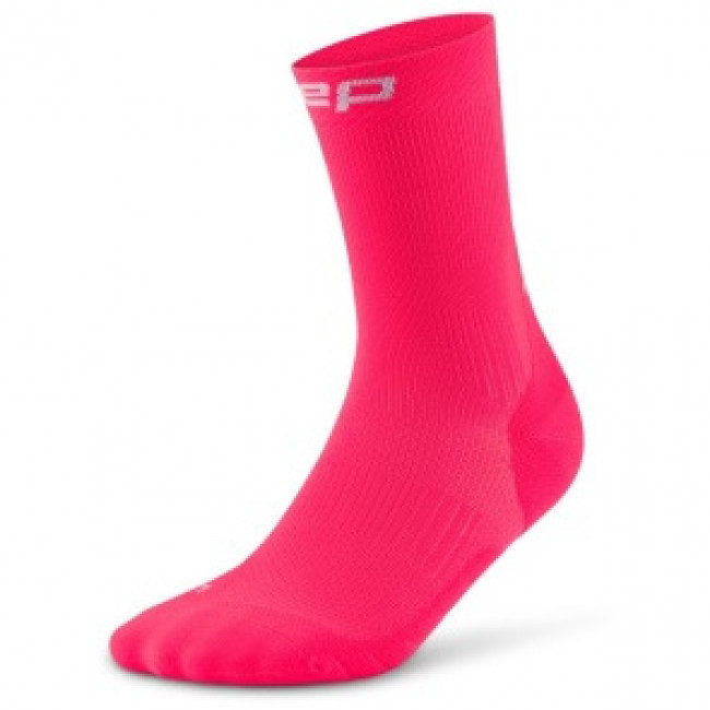 CEP Core Run Socks Mid Cut 5.0, bežecké ponožky, dámske, ružové