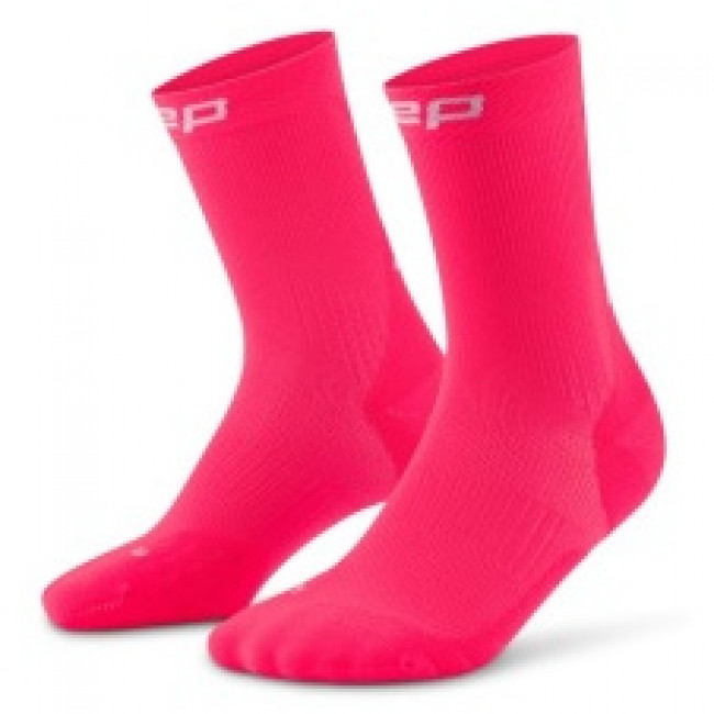 CEP Core Run Socks Mid Cut 5.0, bežecké ponožky, dámske, ružové