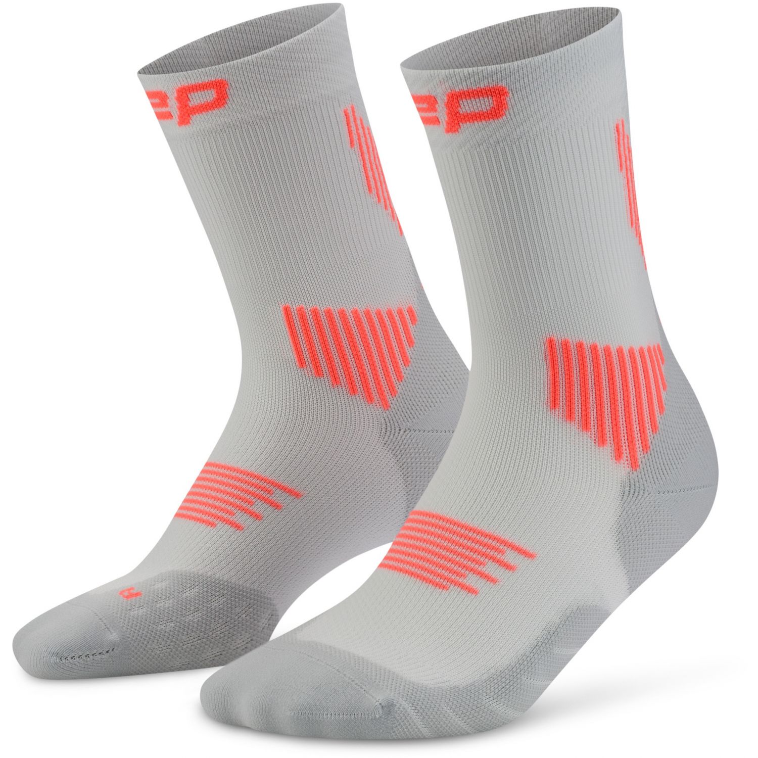 CEP Core Run Socks Mid Cut 5.0, bežecké ponožky, dámske, sivé