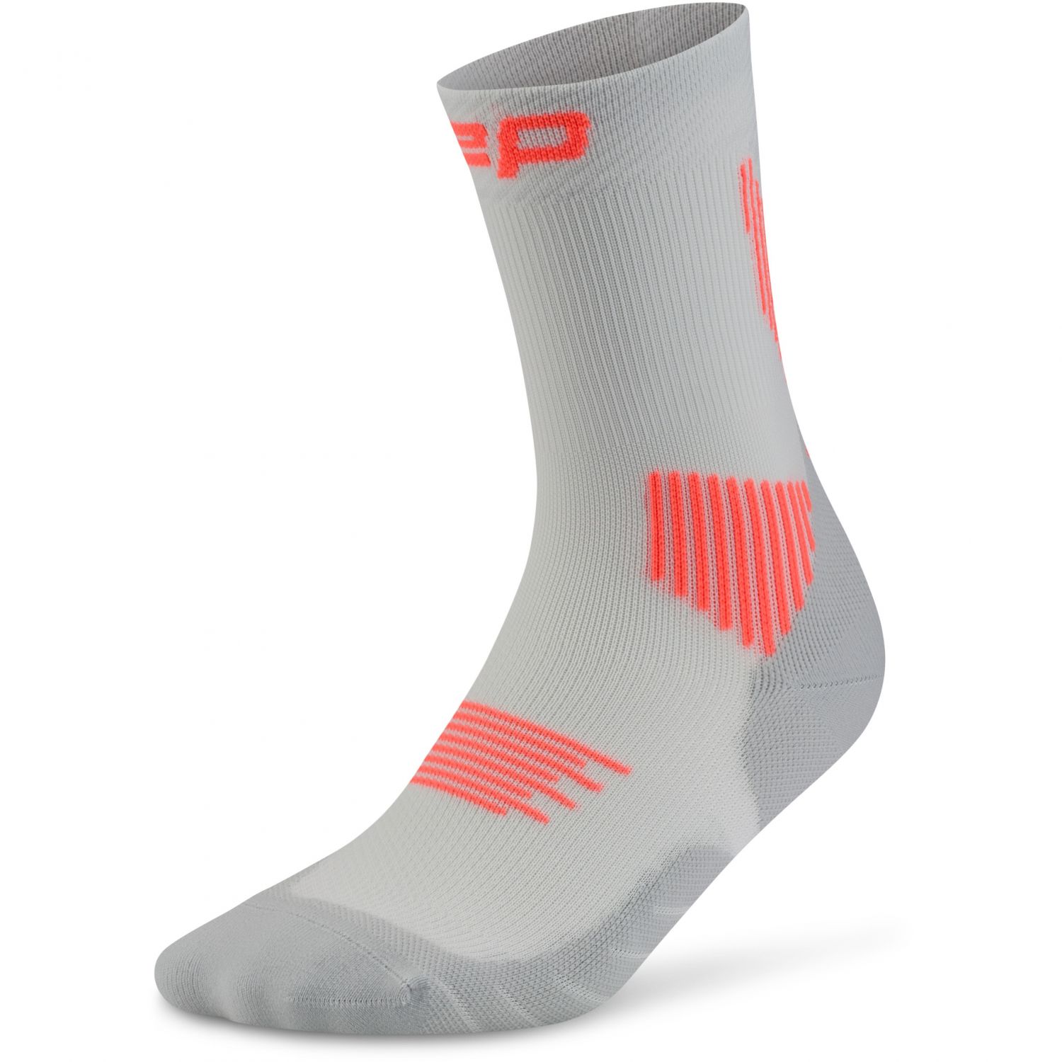 CEP Core Run Socks Mid Cut 5.0, bežecké ponožky, dámske, sivé