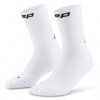CEP Core Run Socks Mid Cut 5.0, bežecké ponožky, pánske, biele