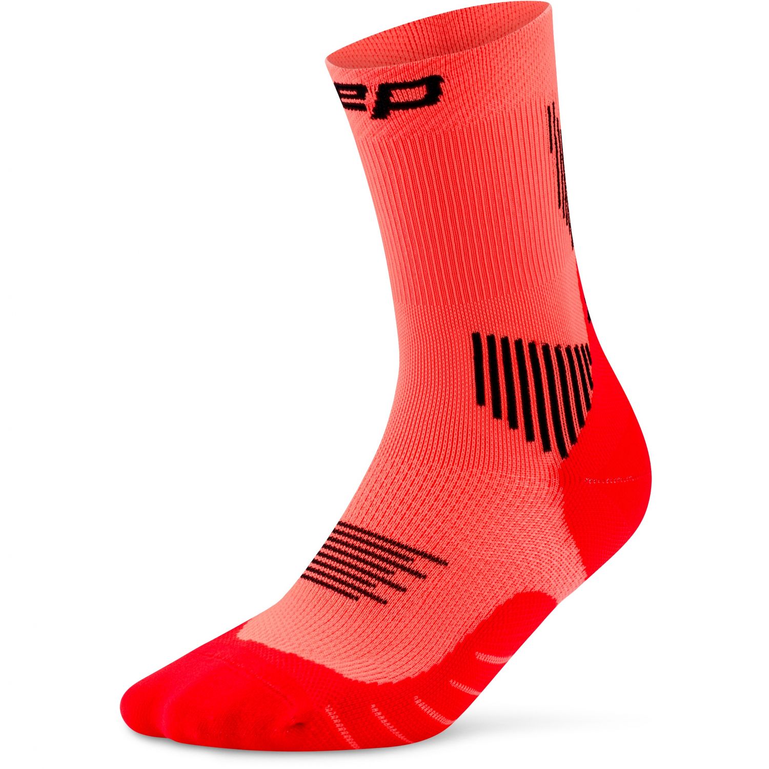 CEP Core Run Socks Mid Cut 5.0, bežecké ponožky, pánske, neónové