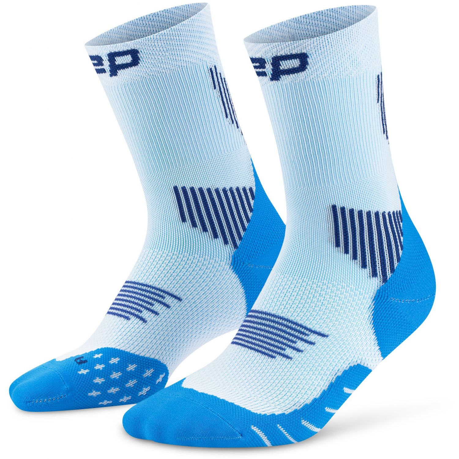 CEP Core Run Socks Mid Cut 5.0, skarpetki biegowe damskie, niebieskie
