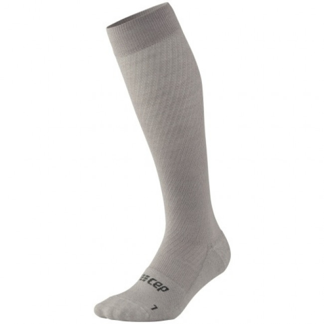 CEP Flight Socks Tall, bežecké ponožky, dámske, svetlosivé
