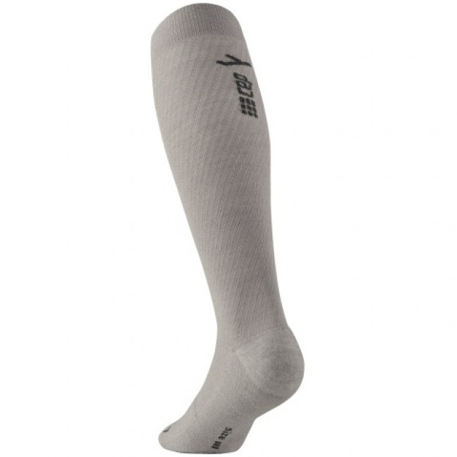 CEP Flight Socks Tall, bežecké ponožky, dámske, svetlosivé