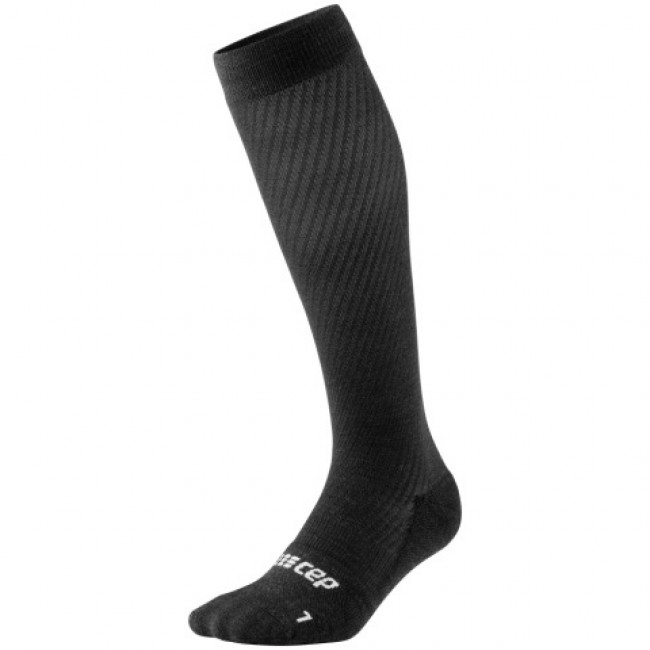 CEP Flight Socks Tall, running socks, men, black