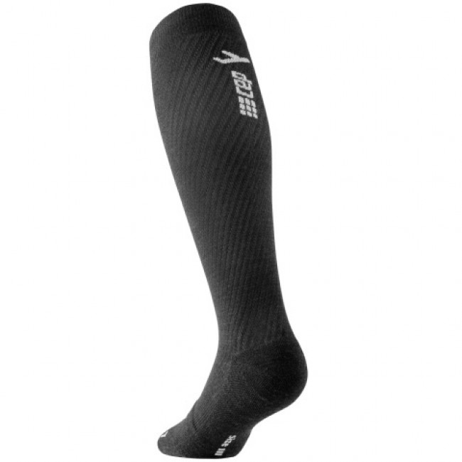 CEP Flight Socks Tall, running socks, men, black