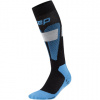 CEP Ski Merino Socks Tall 3.0, meias de esqui, homem, azul