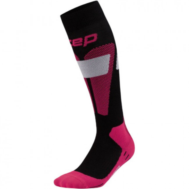 CEP Ski Merino Socks Tall 3.0, skistrømper, dame, pink