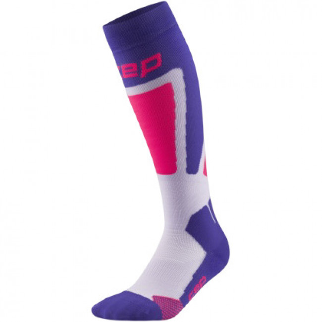 CEP Ski Thermo Socks Tall 4.0, ly?a?ské pono?ky, dámské, fialové