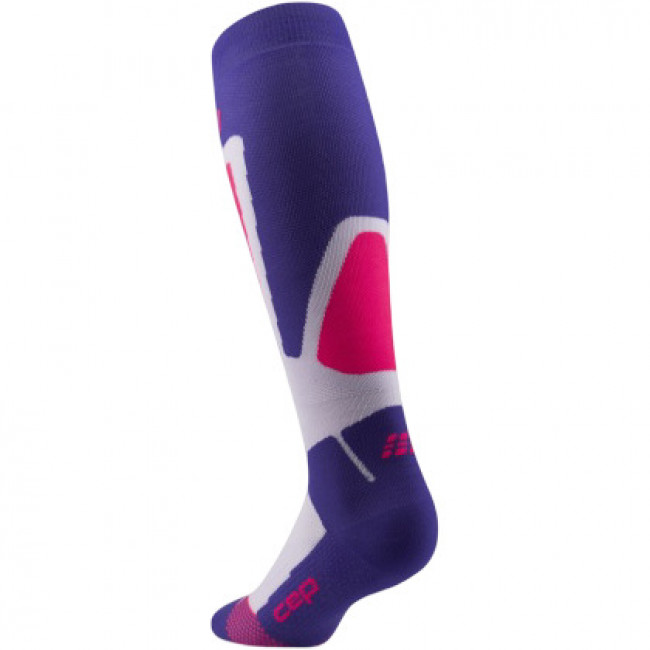 CEP Ski Thermo Socks Tall 4.0, ly?a?ské pono?ky, dámské, fialové