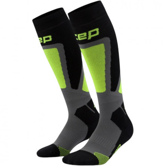 CEP Ski Thermo Socks Tall 4.0, șosete de schi, femei, negru