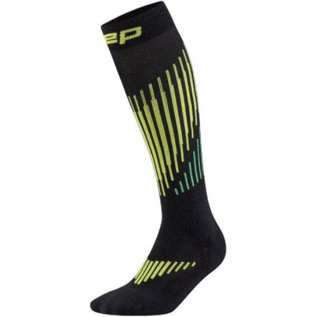 CEP Ski Touring Merino Socks Tall 3.0, calze da sci, uomo, nero